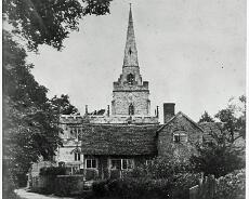 JoyW_0001 Lapworth Church with the old school rooms in the foreground
