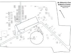 Baddesley Clinton Plan Plan of the graveyard
