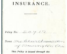 140709_0004 Aircraft insurance policy for Rowington Church 1916