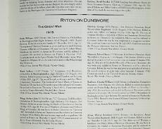 Roll of honour 4 Extract from Warwickshire Roll of Honour